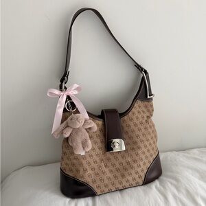 Classic Monogram Shoulder Bag in Brown
